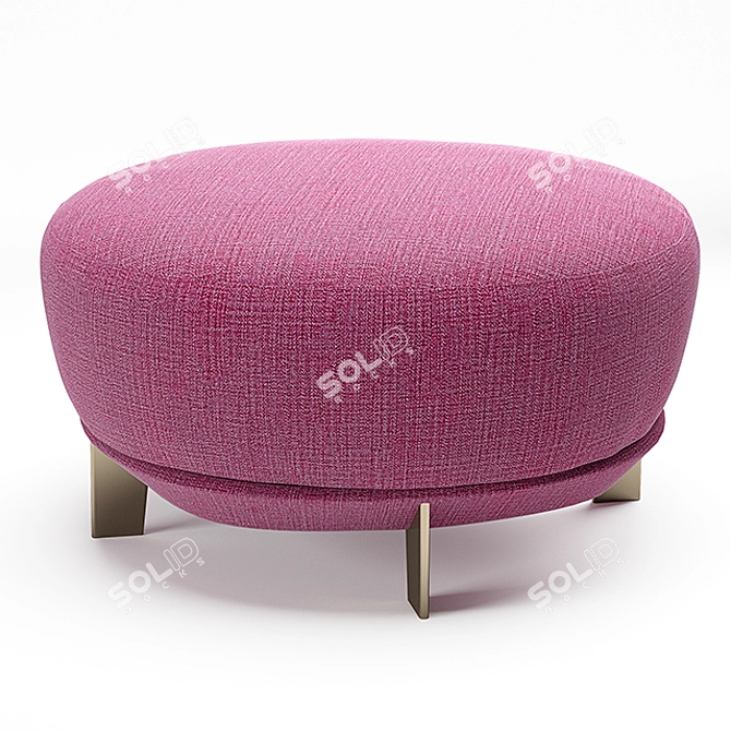 Alberta Bliss Pouf: Stylish Comfort for Your Home 3D model image 1