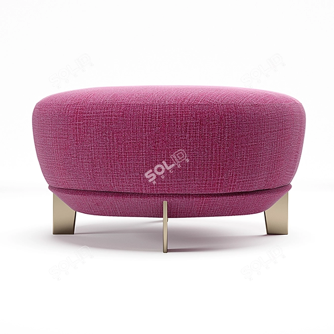 Alberta Bliss Pouf: Stylish Comfort for Your Home 3D model image 2