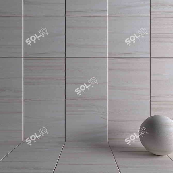 Multi-Texture HD Wall/Floor Tiles - Single White 3D model image 3