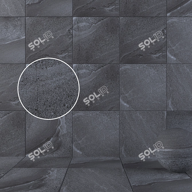 Black Beauty Wall/Floor Tiles 3D model image 1