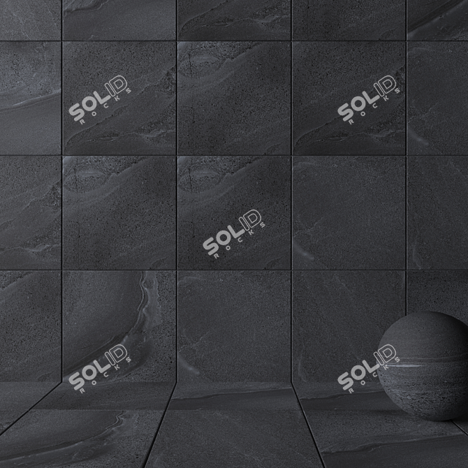 Black Beauty Wall/Floor Tiles 3D model image 2