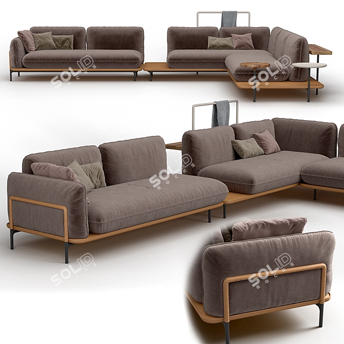 Redefining Modern Comfort: ROLF BENZ ADDIT Sofa 3D model image 1