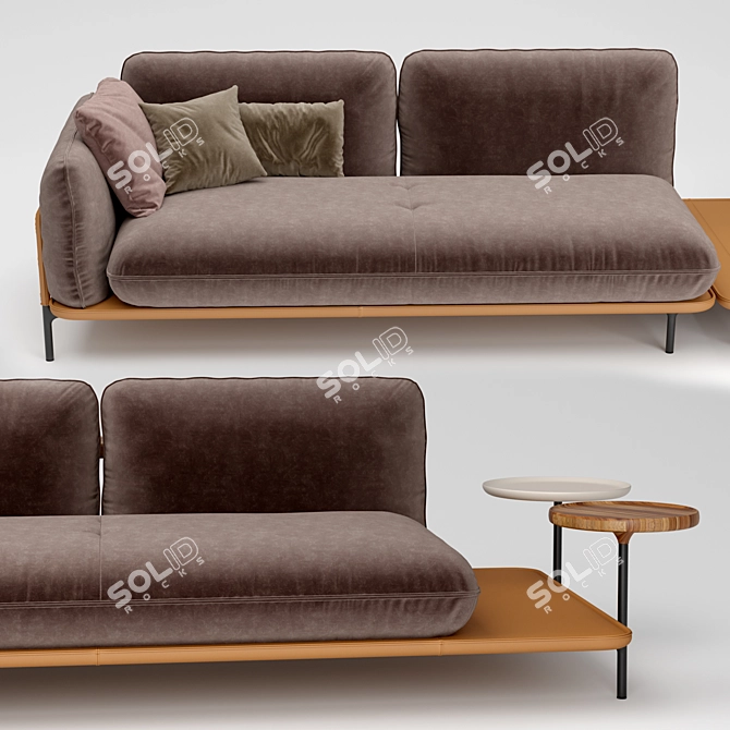 Redefining Modern Comfort: ROLF BENZ ADDIT Sofa 3D model image 2