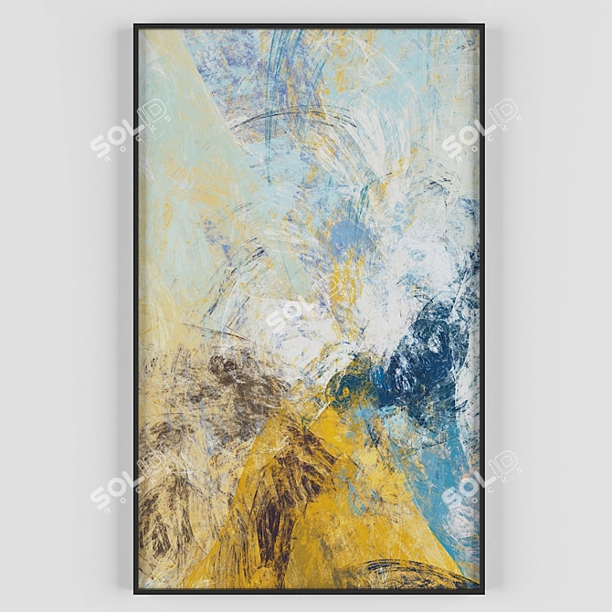 Abstract Oil Painting 81 3D model image 1