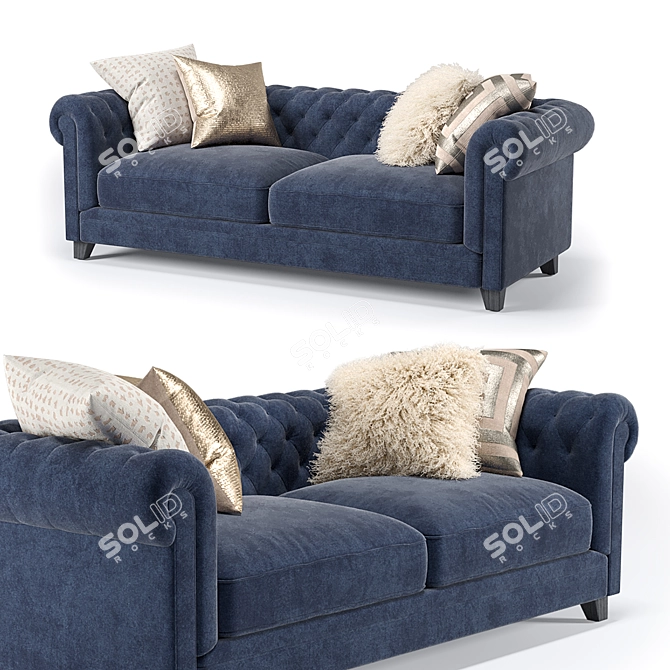 Patterson III Sofa: Sleek and Stylish Seating 3D model image 2