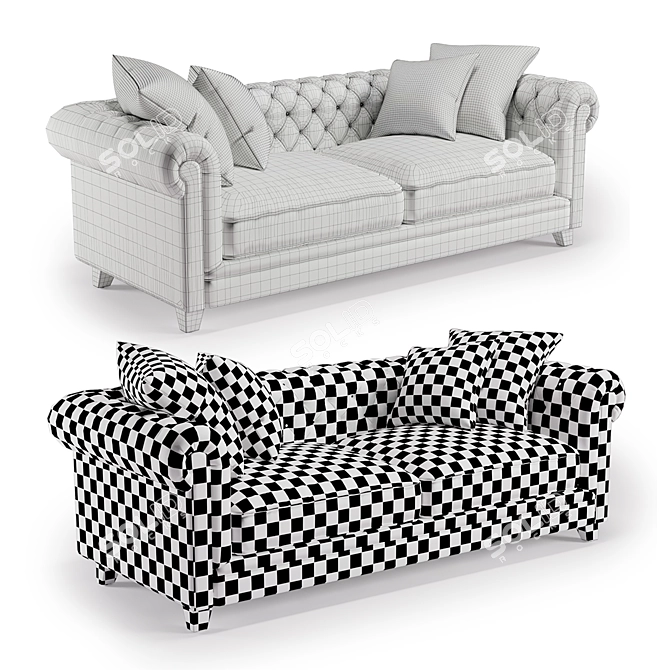 Patterson III Sofa: Sleek and Stylish Seating 3D model image 3