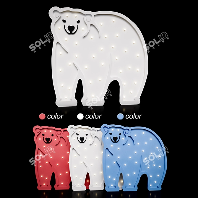 Bear Night Buddy 3D model image 1