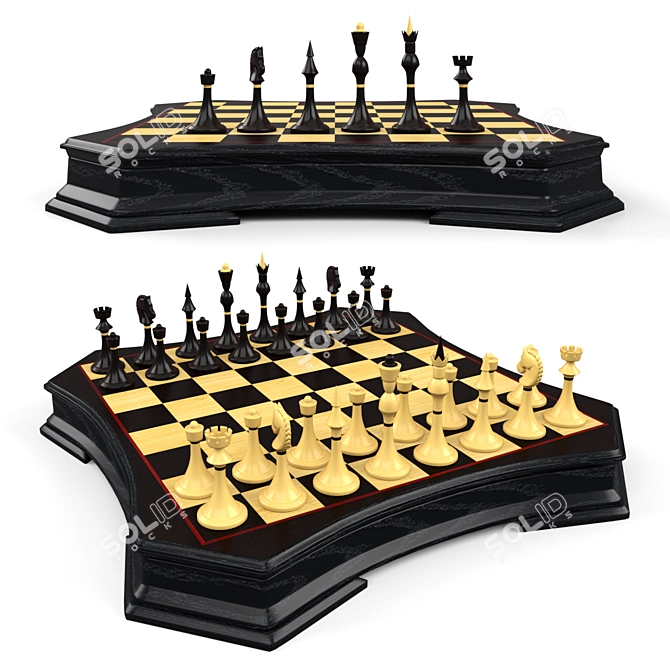 KADUN Chess Kadun Ballet Set 3D model image 1