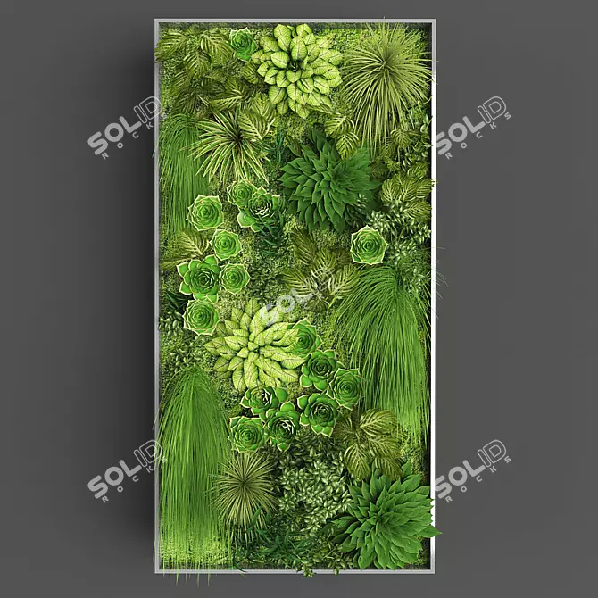 Vertical Oasis: Space-Saving Vertical Gardening 3D model image 1