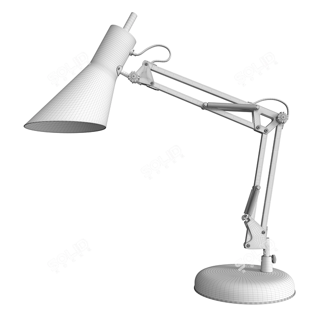 Gray Office Table Lamp - Norden 01032/1 3D model image 3