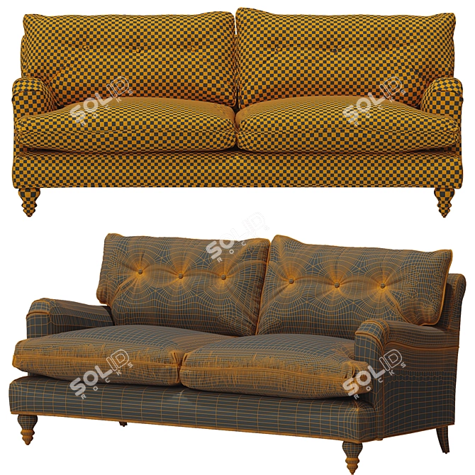 Avett Tufted Sofa: Elegant Comfort for Your Home 3D model image 3