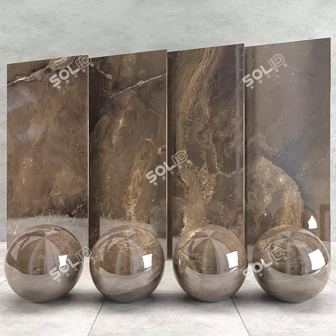 Marble Set - 4 Textures, 500x1000, 3DS Max & FBX 3D model image 1