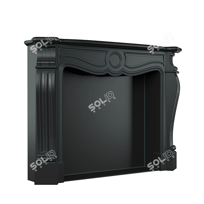 Classic Fireplace 3D model image 2