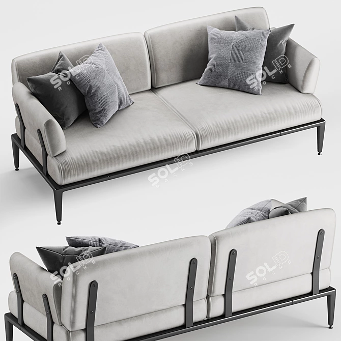 Speedy Flex Modular Sofa 3D model image 2