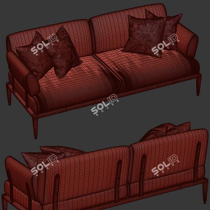 Speedy Flex Modular Sofa 3D model image 3