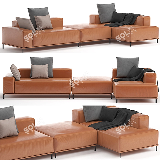 Buenavista Modern Sofa Set 3D model image 1