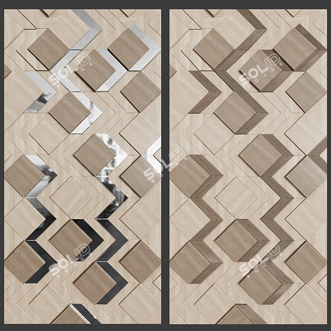 Corona Decorative Wall Panels 3D model image 1