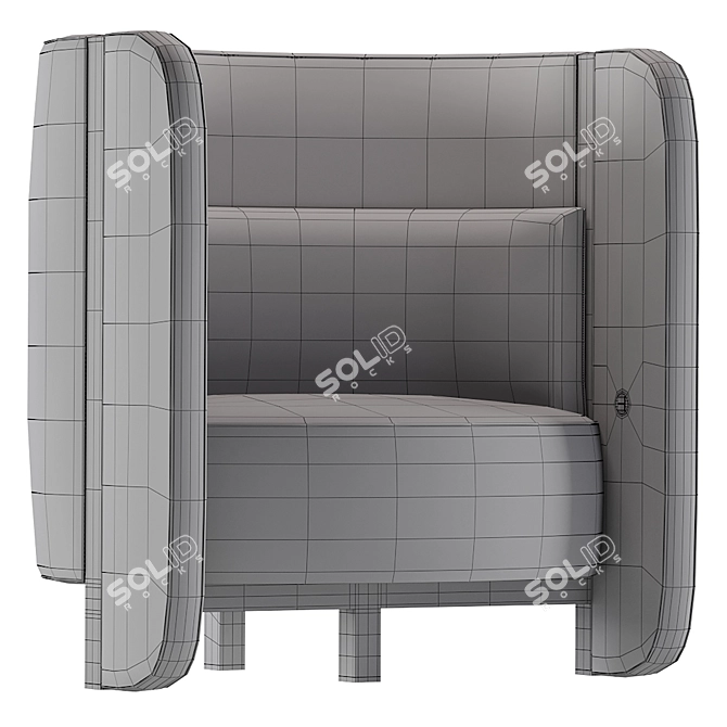 Modern Adrenalina BIGALA Armchair 3D model image 3