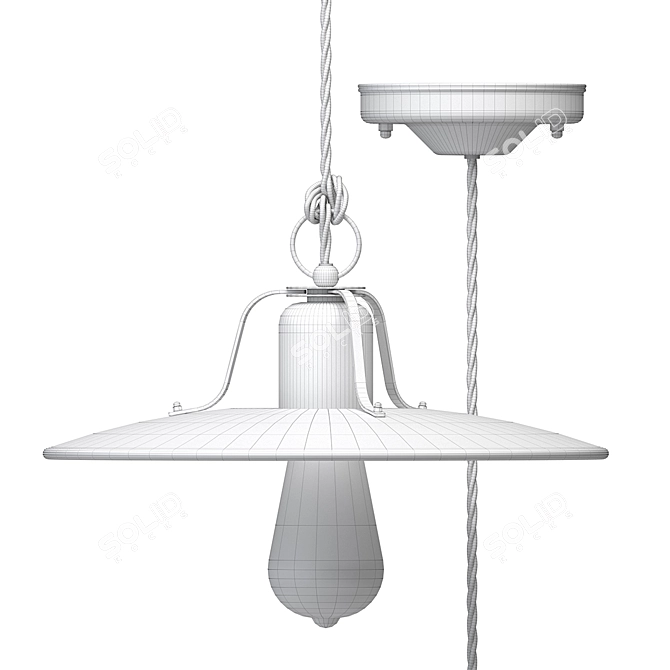 Ferroluce Country c1442 Pendant Light 3D model image 2