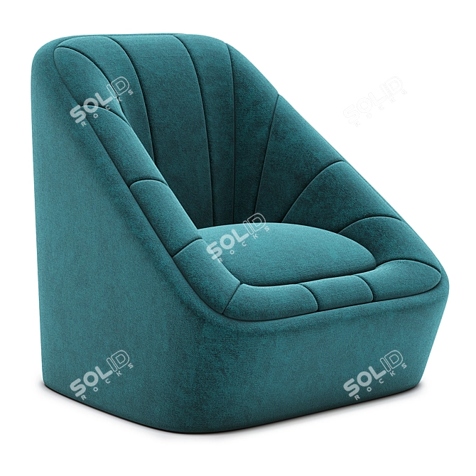 Minimalist Comfort: Herman Miller Fiji Chair 3D model image 1