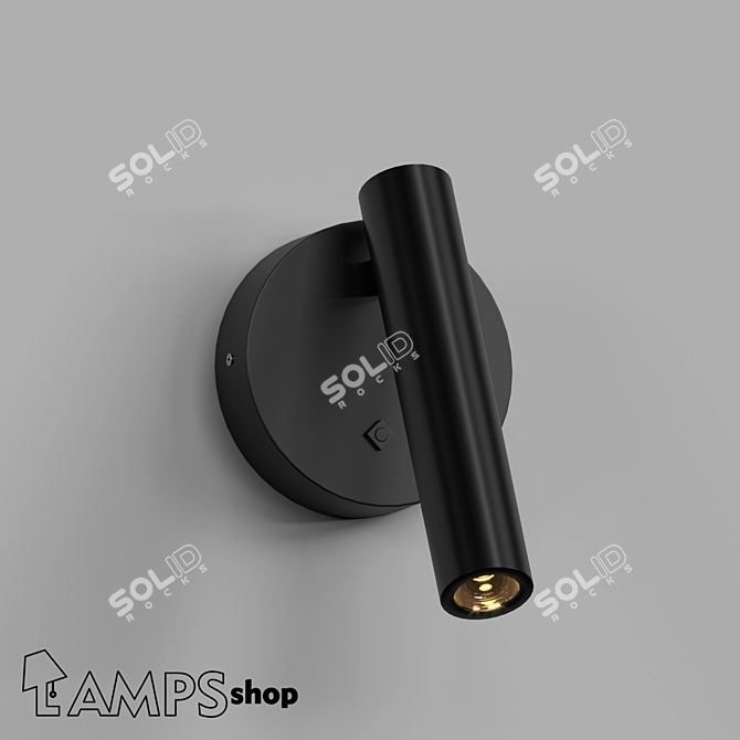 Sleek LED Wall Lamps: WB7032 3D model image 1