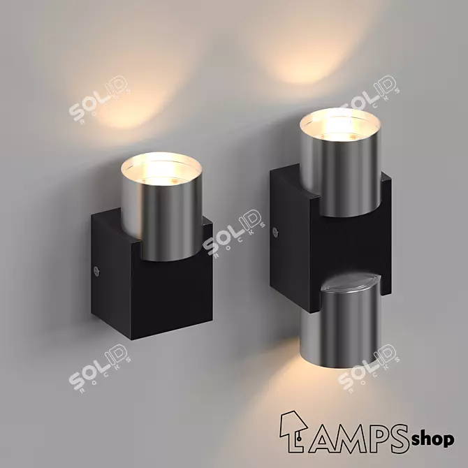 Modern LED Wall Lamps WB7026 3D model image 1