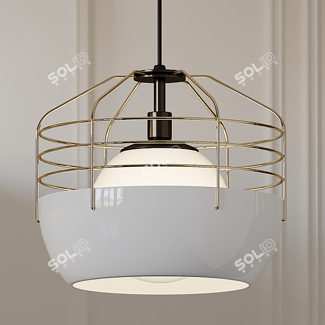 Sleek City Pendant Light: Jonah Takagi 3D model image 3