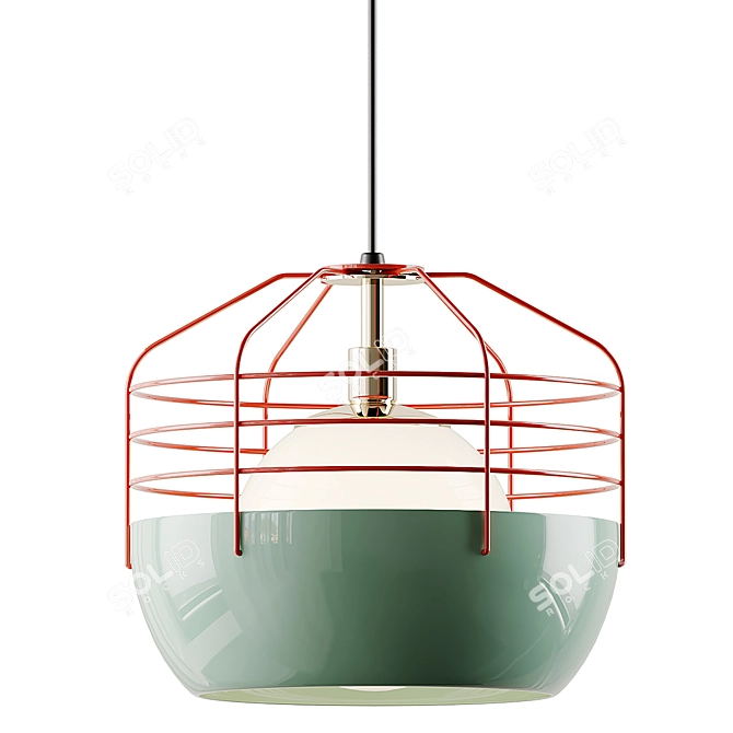 Sleek City Pendant Light: Jonah Takagi 3D model image 6