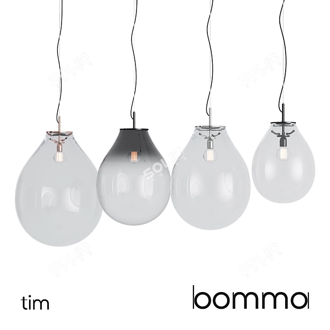 Tim - Bomma: Handcrafted Glass Lighting 3D model image 1