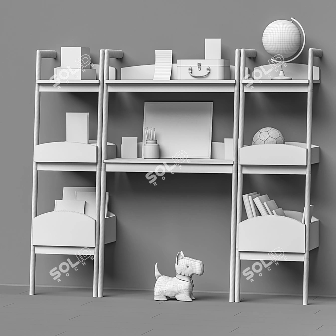 Modular Furniture and Toy Set 3D model image 1