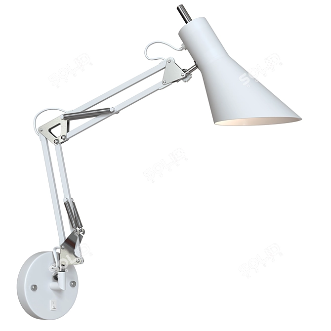 Norden 70086/1 White Metal Wall Lamp 3D model image 1
