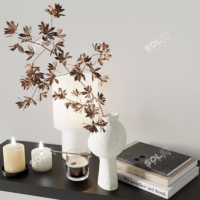 Autumn Bliss Decor Set 3D model image 2