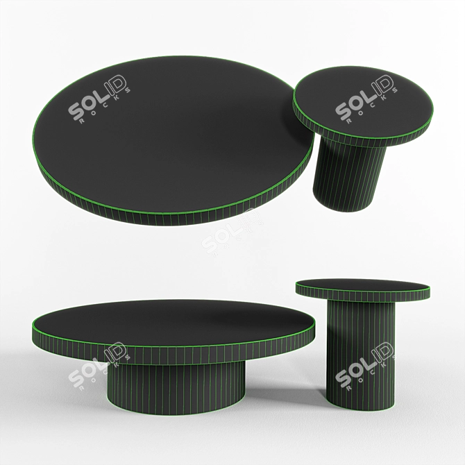 Eichholtz Concord Wood Tables 3D model image 3