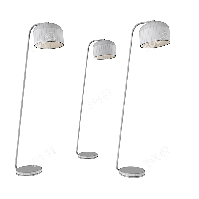 Elegant Pernille Floor Lamp 3D model image 2
