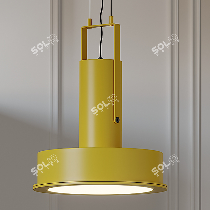 Modern Domus LED Pendant Light 3D model image 3