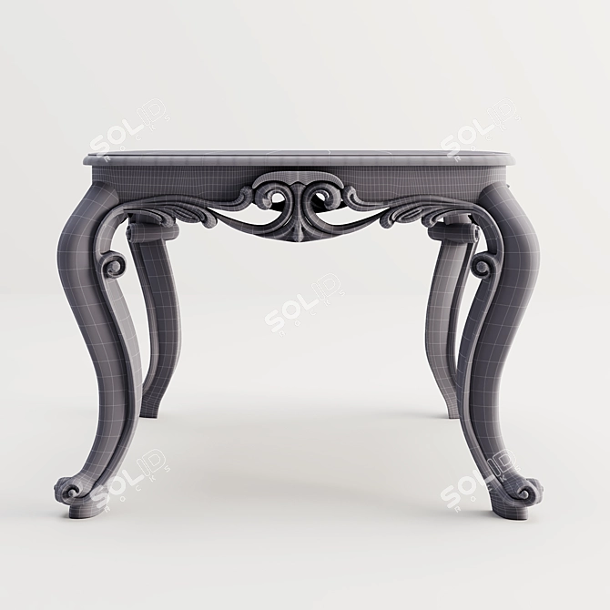 Timeless Elegance Classic Coffee Table 3D model image 2