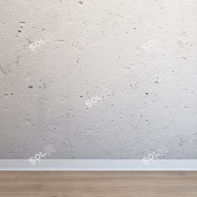 Seamless Concrete Texture: Versatile Use for interiors and exteriors 3D model image 1