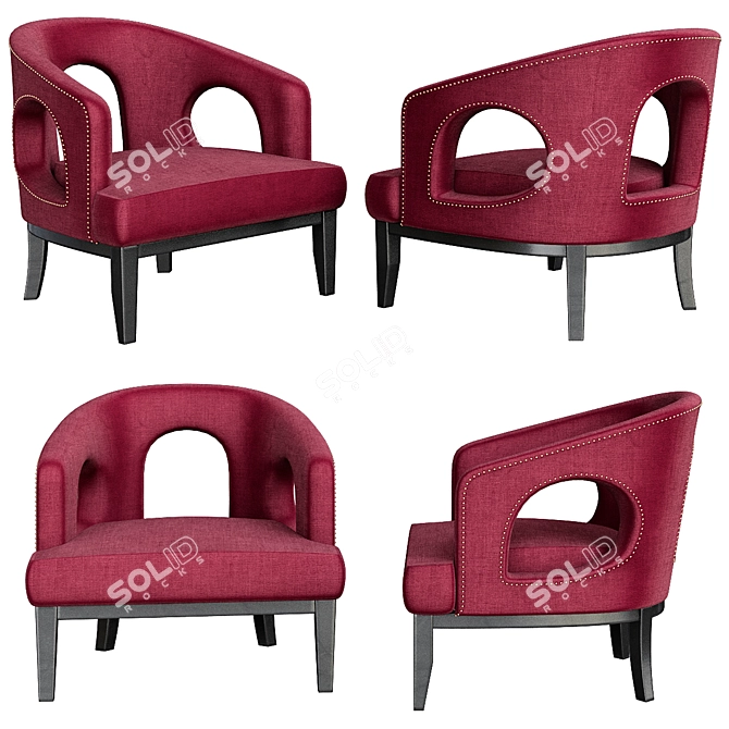 Elegant Eichholtz Chair: Adam 3D model image 1