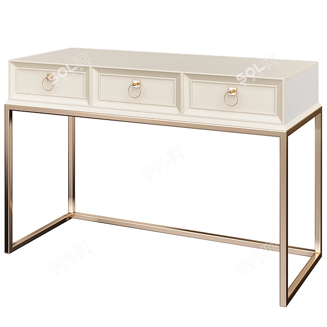 Elegant Daisy Console 3D model image 1