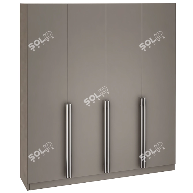 Modern Storage Solution: Wade Logan Claremont Armoire 3D model image 1