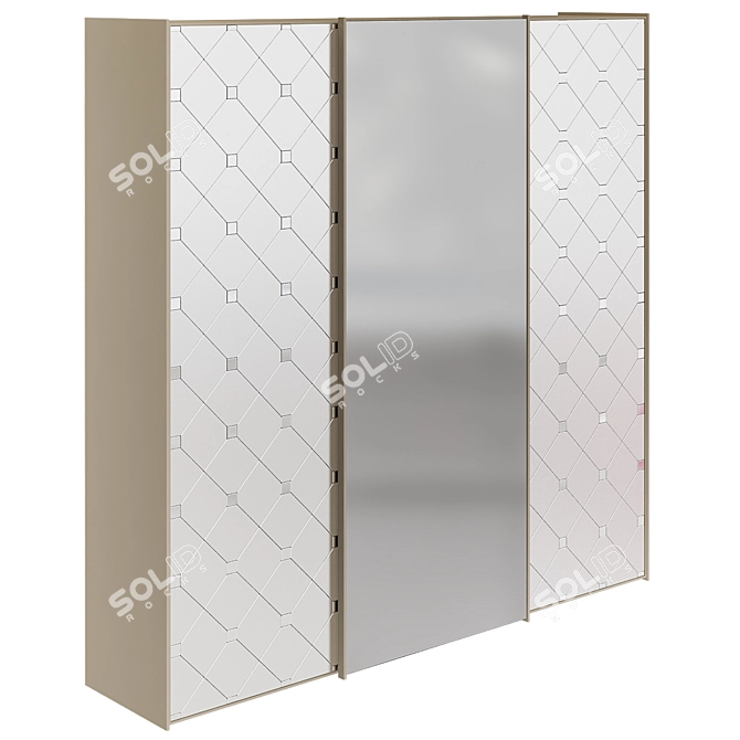 Italian Design Wardrobe 3D model image 1