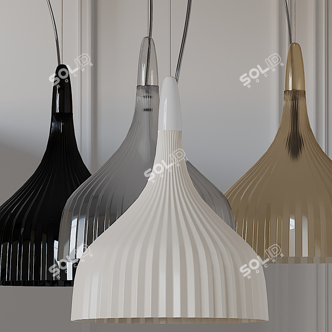 Kartell E' Pendant: Stylish Ceiling Light 3D model image 1