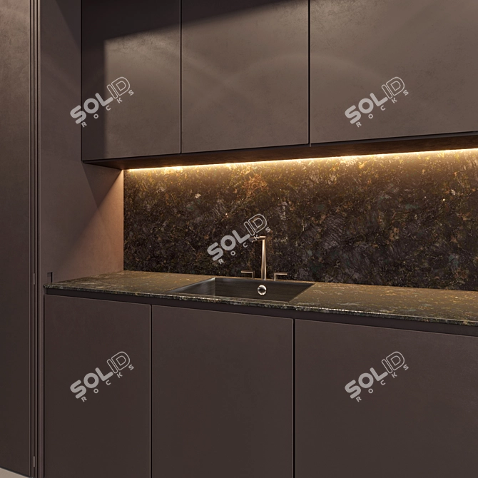 Modern German kitchen: Leicht 3D model image 3