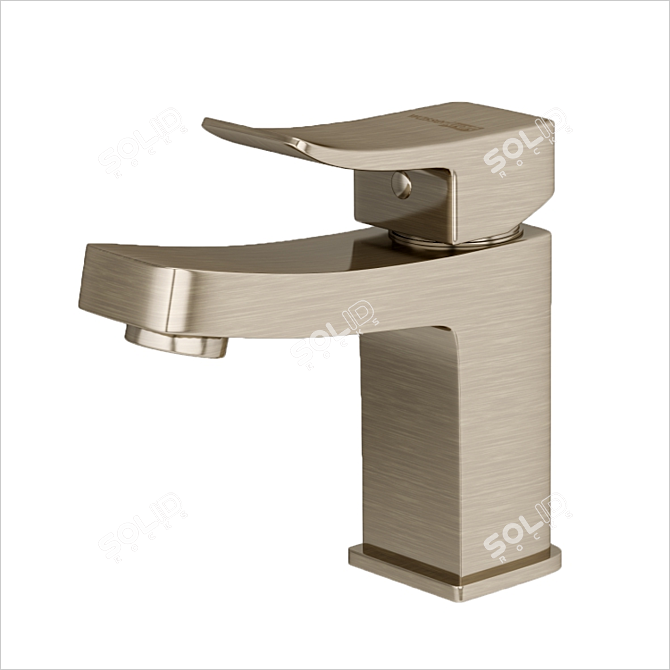 Exter 1603: Sleek Classic Bronze Washbasin Mixer 3D model image 1