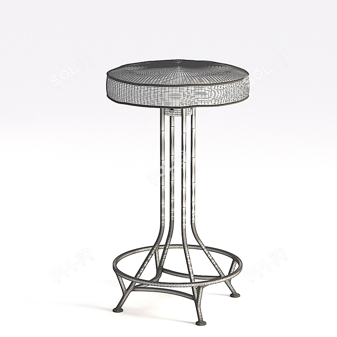 Livi Counter Stool: Sleek and Stylish Seating 3D model image 3