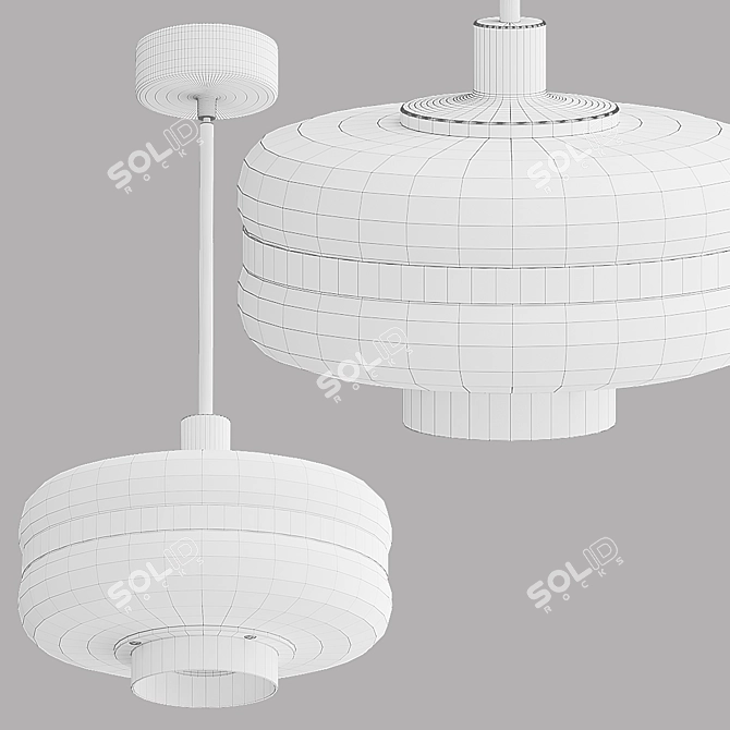 Garda Decor Luster 60GD-9258P/S: Stylish Ceiling Light 3D model image 2