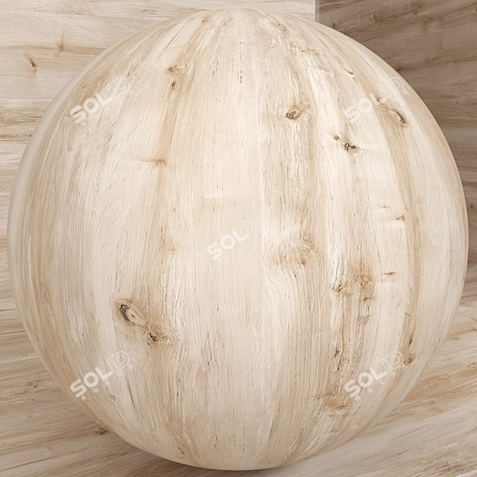 Birch Wood Box Set - Seamless 3D model image 3