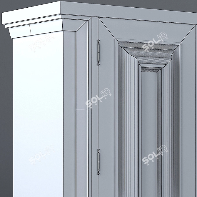 Luxurious Closet Organizer 3D model image 3