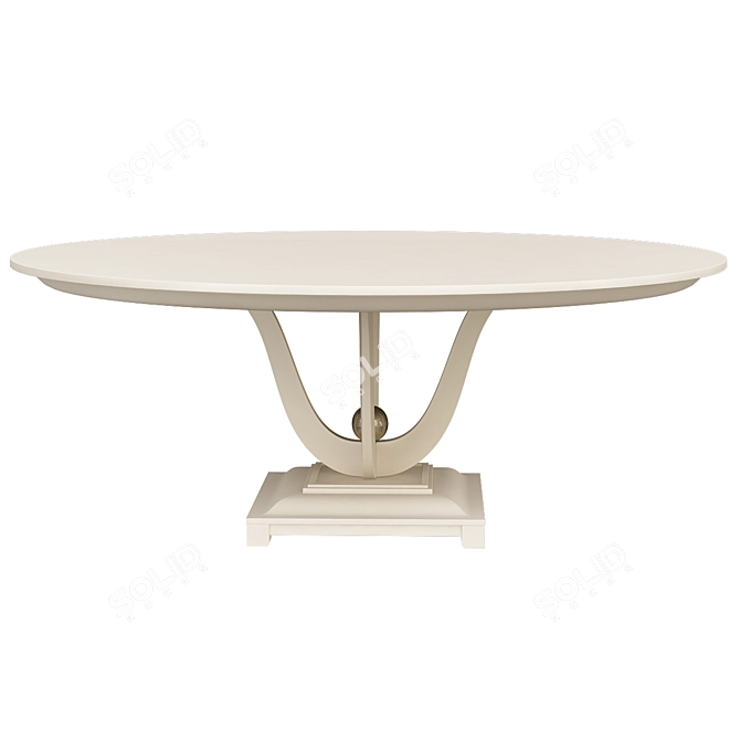 Elegant Fontaine Dining Table 3D model image 1