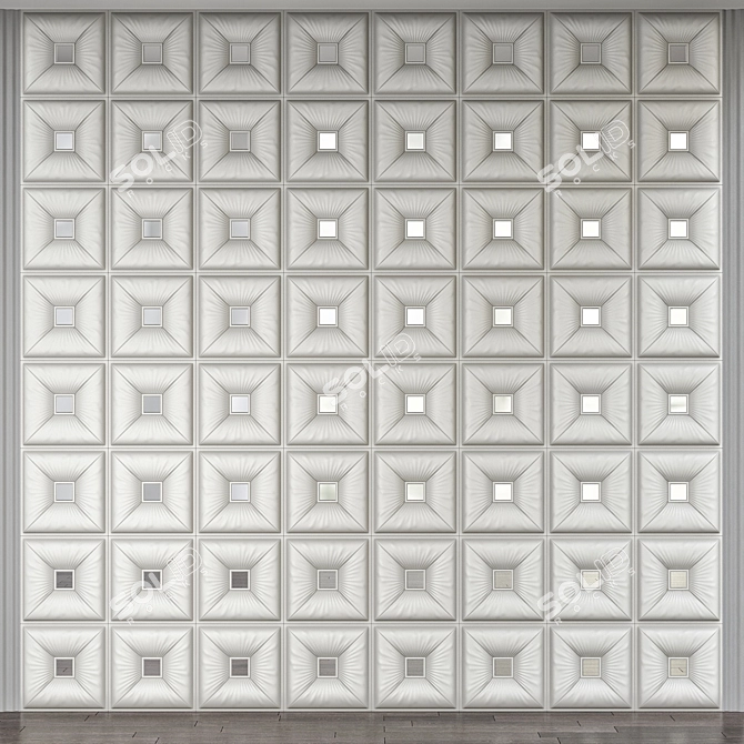 Modern Panel for Stylish Walls 3D model image 1